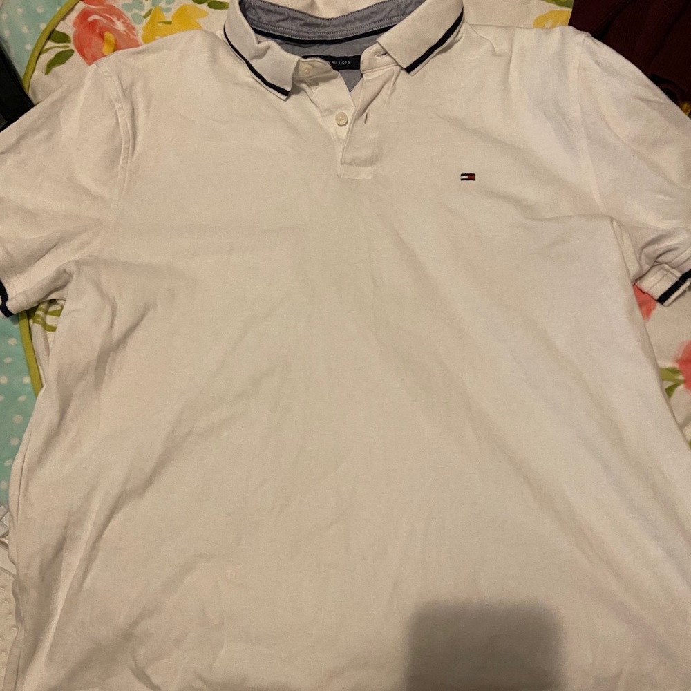 White Tommy Hilfiger Men Shirt